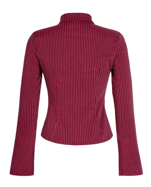 Striped Print Long Sleeve Shirt