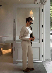 Casual Knit Two Pieces Set