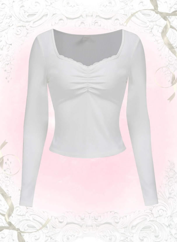 Solid Ruched Tee