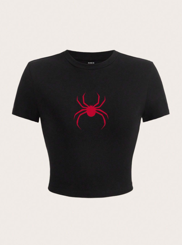 Spider Pattern Short Sleeve T-Shirt