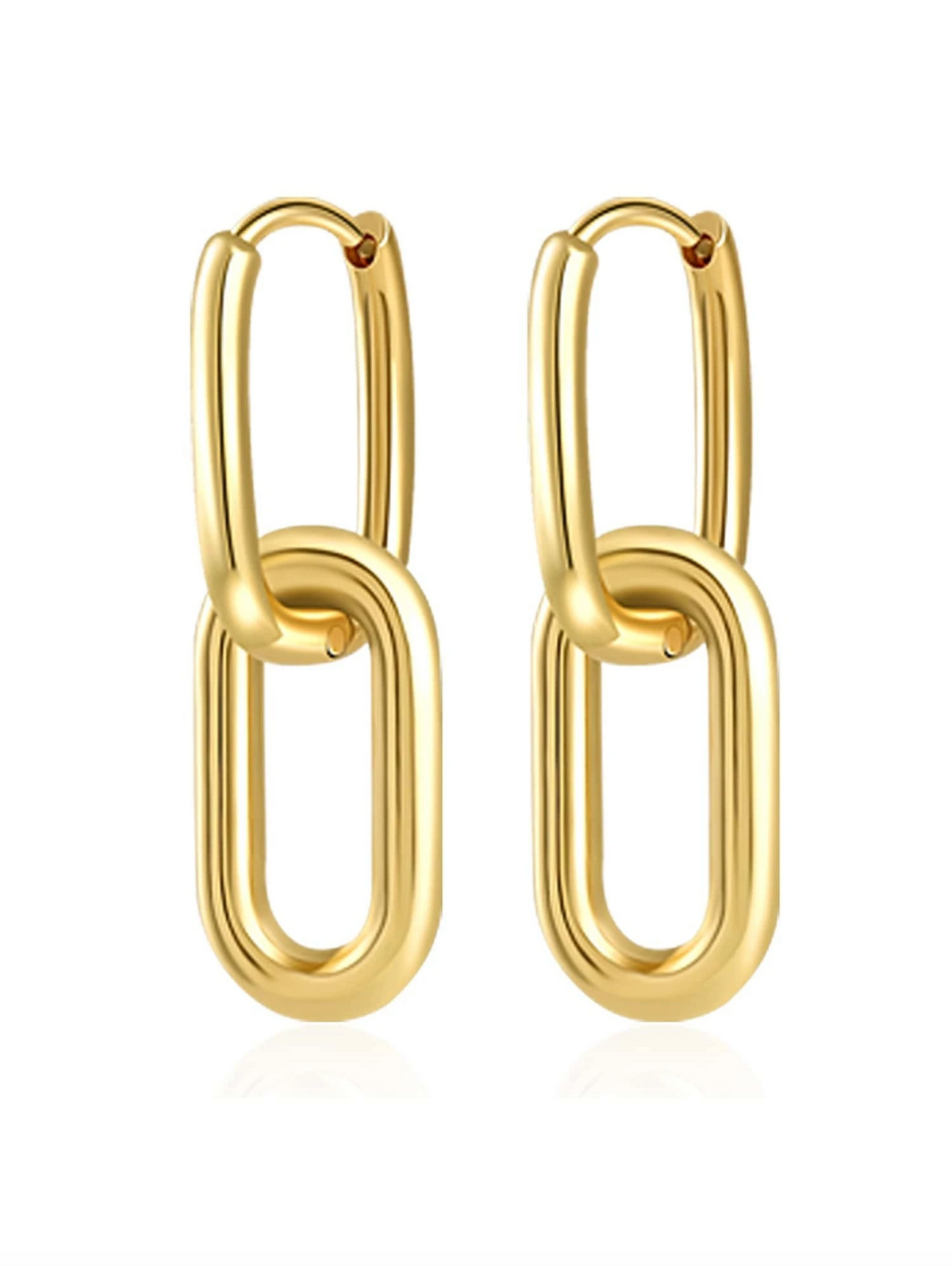 Gold Convertible Link Earrings for Women