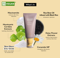 Haruharu Wonder Black Rice Pure Mineral Relief Daily Sunscreen, SPF50+/PA++++