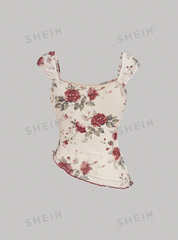 Ribbon Decorated Asymmetric Top