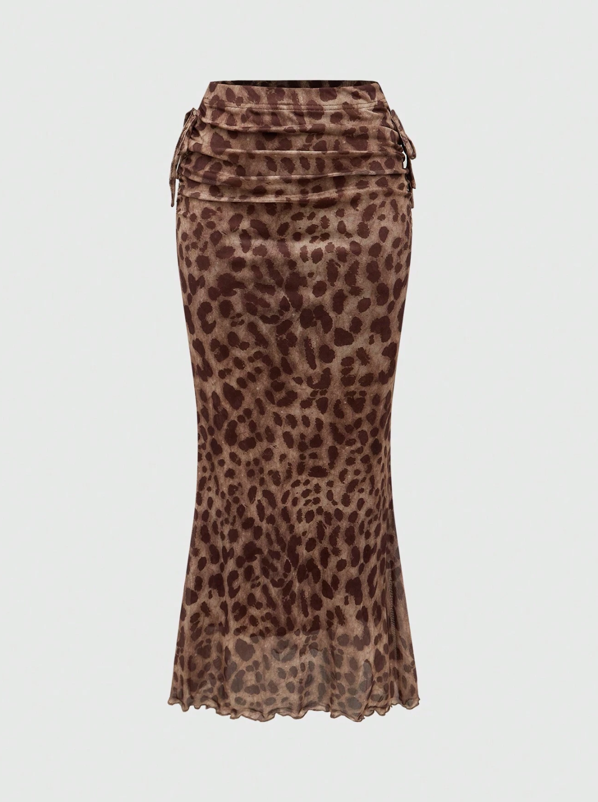 Women's Leopard Print Bow Skirt