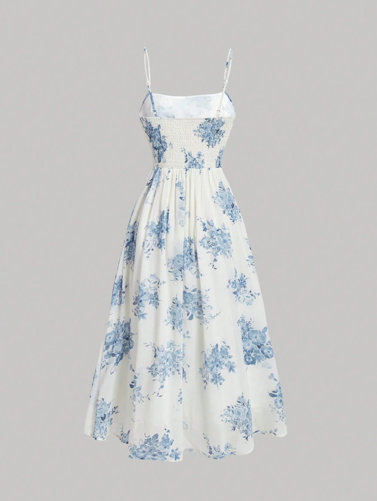 Women's Floral Print Frilled Hem Cami Dress