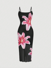 Floral Print Slip Dress