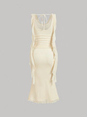 Ruffle Trim Dress