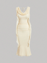 Ruffle Trim Dress