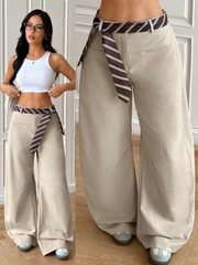 Casual Loose Scimitar Suit Pants