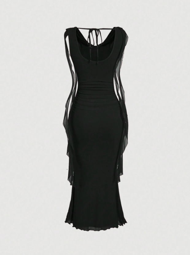 Ruffle Trim Dress