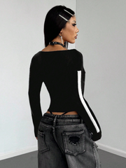 Off-Shoulder Casual Sweater