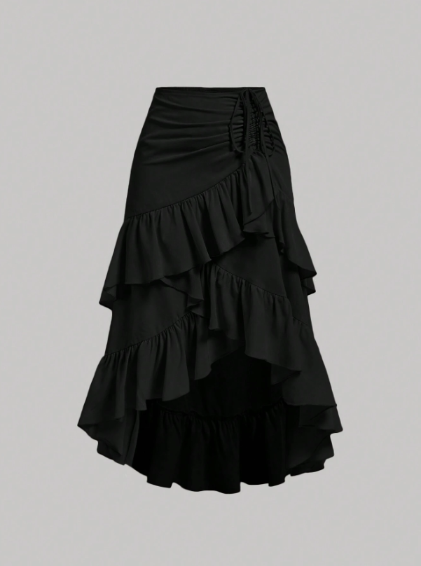 Skirt With High-Low Hem