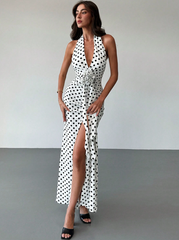 Elegant Heavy Handmade Twist Flower 3D Floral Dress