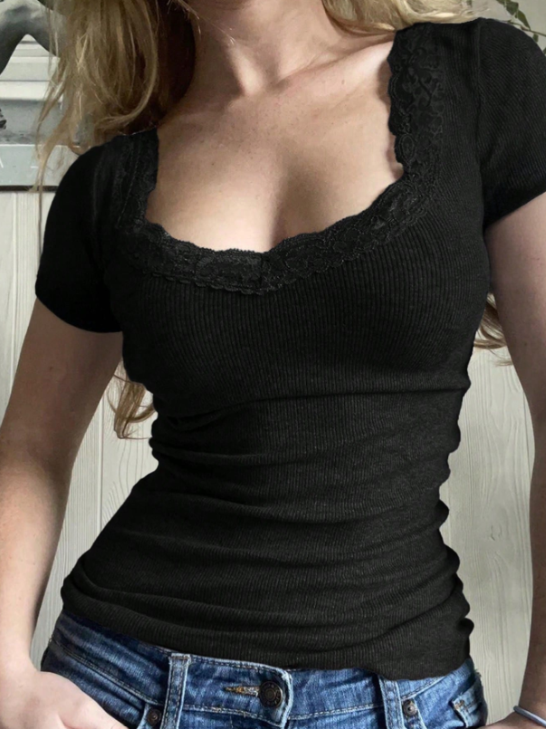 Slim Short Sleeve Top