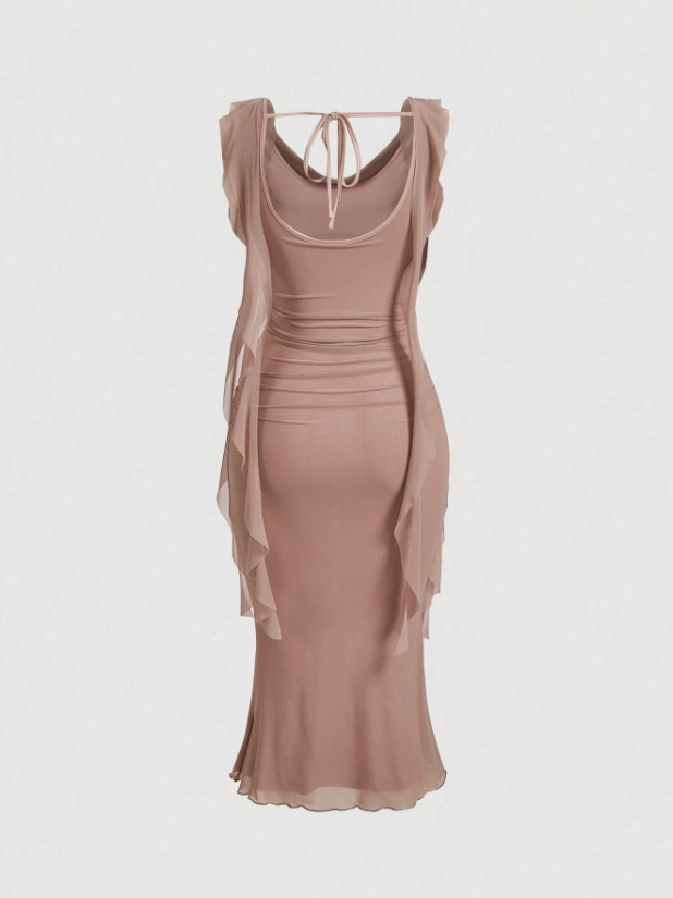 Ruffle Trim Dress