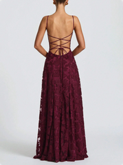 Fishtail Backless Tie-Up Cocktail Dress