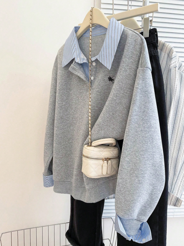 Casual College Style Women Sweatshirt