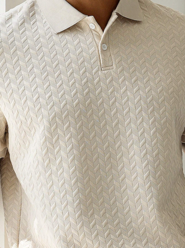 Turndown Collar Front Button Short Sleeve Simple Polo Shirt