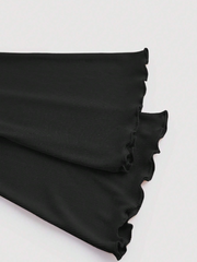 Overlapping Bell Sleeve Top