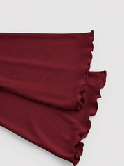 Overlapping Bell Sleeve Top