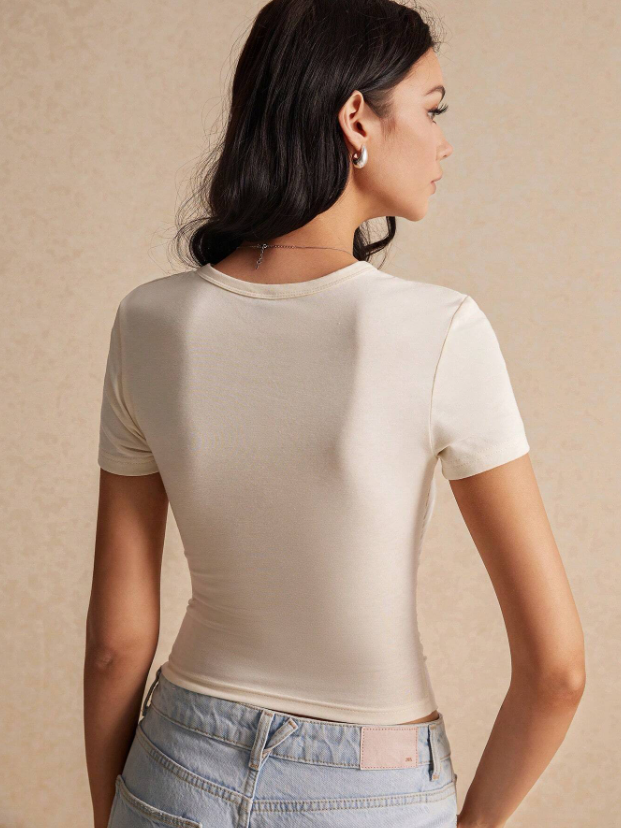 Bow Embroidered T-Shirt