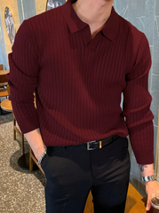 Solid Color Casual Knitted Sweater