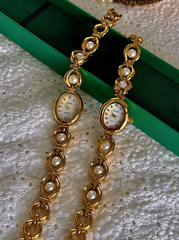 Luxury Pearl & Rhinestone Inlaid Elegant Retro Fashion Women's Watch