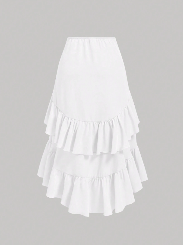 Skirt With High-Low Hem