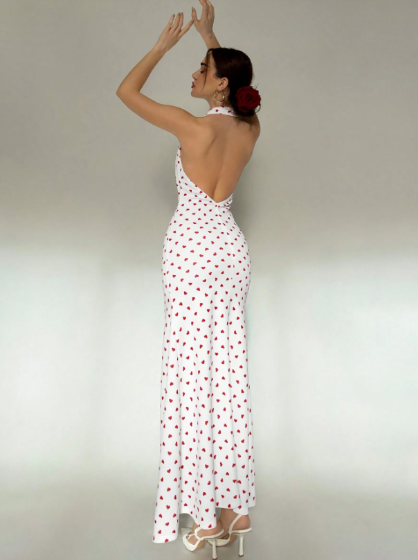 Elegant Heavy Handmade Twist Flower 3D Floral Dress