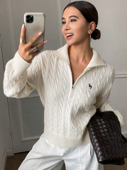 Half-Zip Casual Sweater