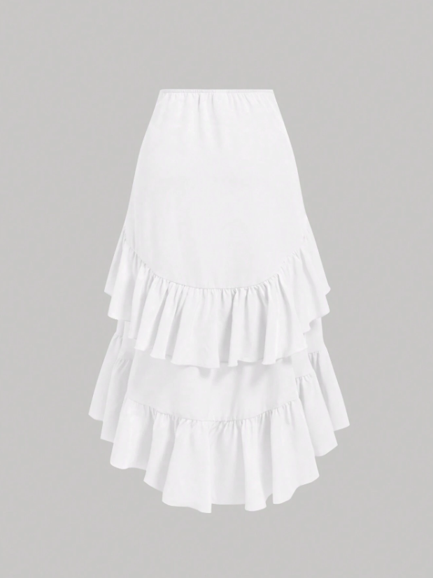 Skirt With High-Low Hem