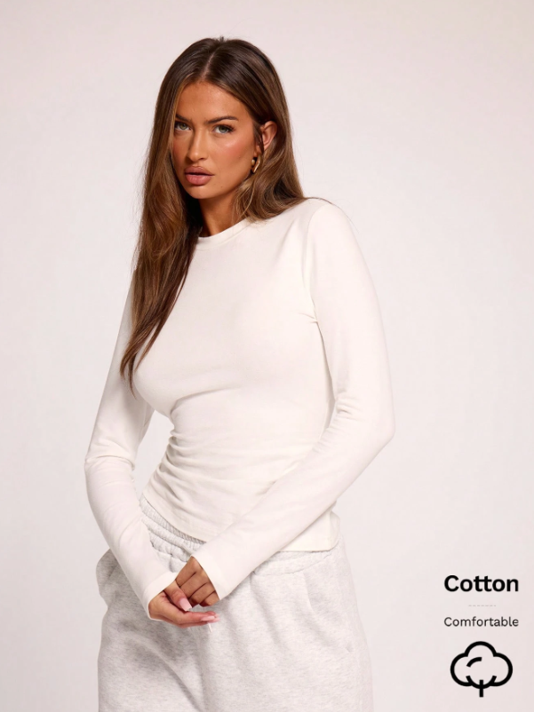 Long Sleeve Crew Neck Top