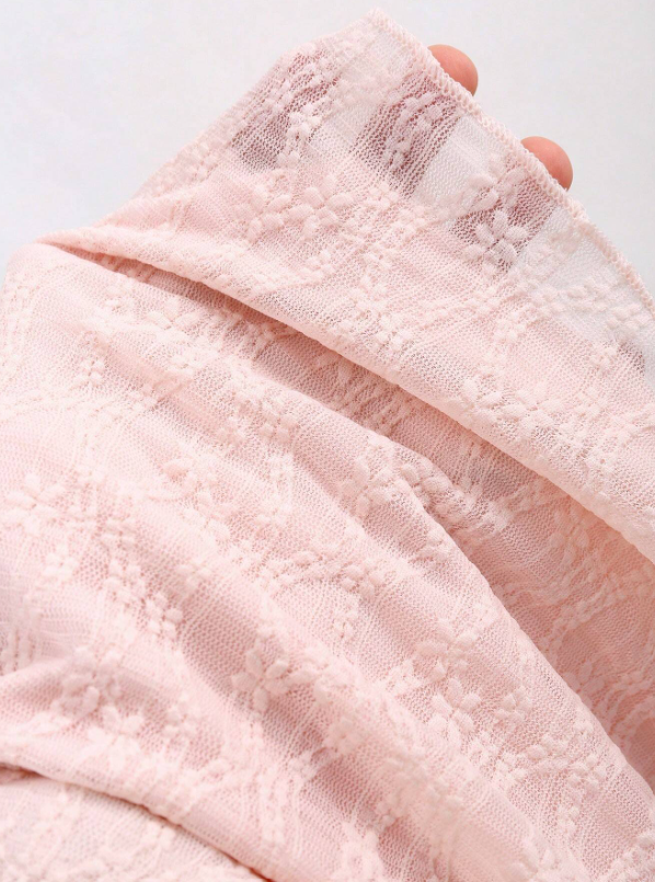 Off Shoulder Bow Tie Lace Blouse